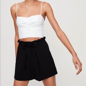 Aritzia Black High Waist Women Shorts